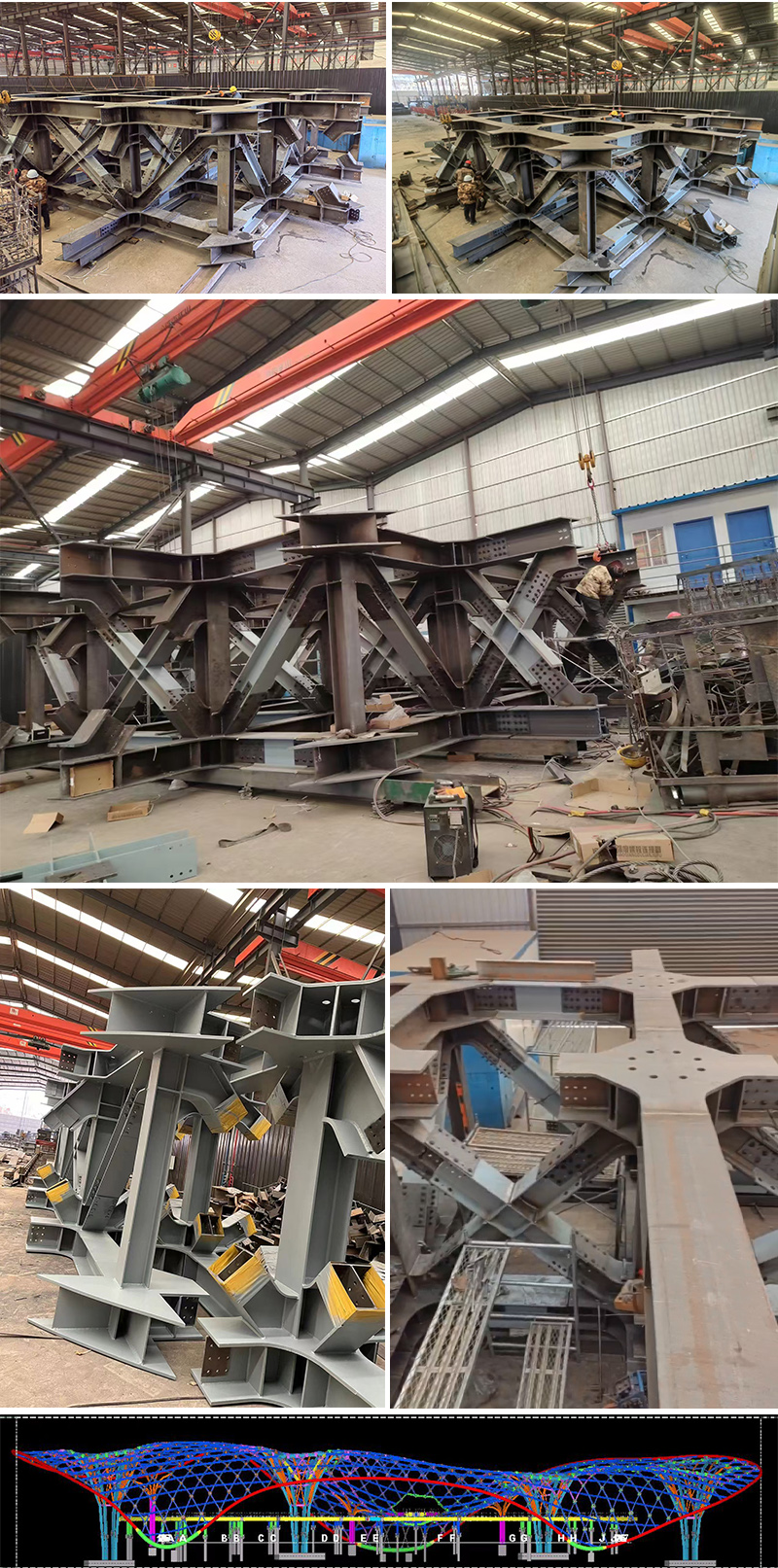 三峡恒基能脉瓜州70万千瓦“光热储能+”东吸热塔武威钢结构项目